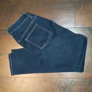 Luxe Essentials Denim Side Panel Ankle Jeans